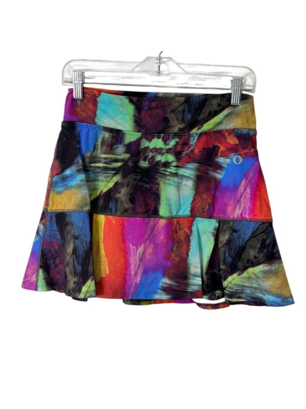 Dona Jo Womens Size M JoJo Pied Skort Colorful Pickleball Tennis